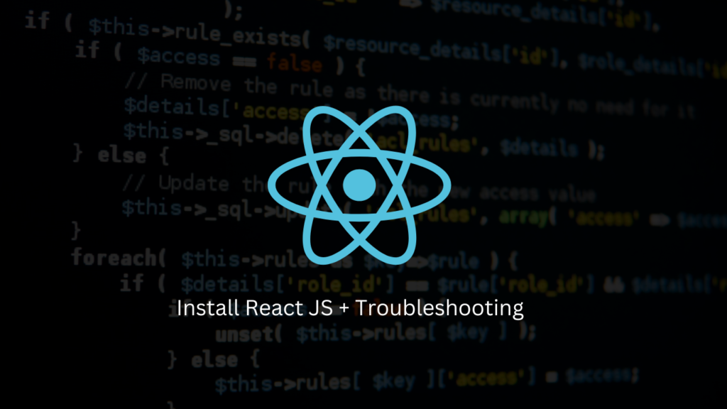 install react js