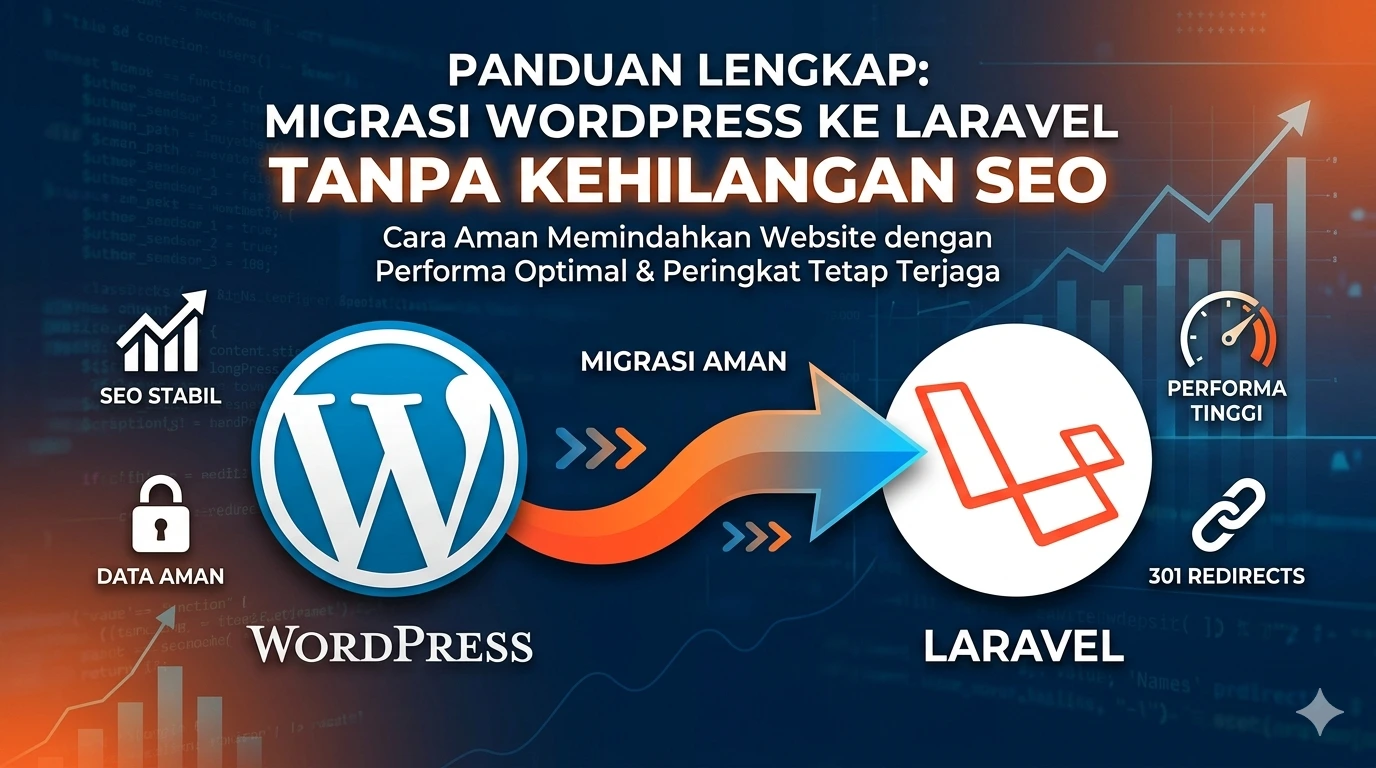 Panduan Lengkap Migrasi WordPress ke Laravel Tanpa Kehilangan SEO (Plus Script Migrasi)