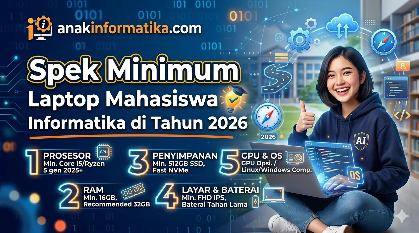 Jangan Salah Beli! Panduan Lengkap Spek Minimum Laptop Mahasiswa Informatika di Tahun 2026
