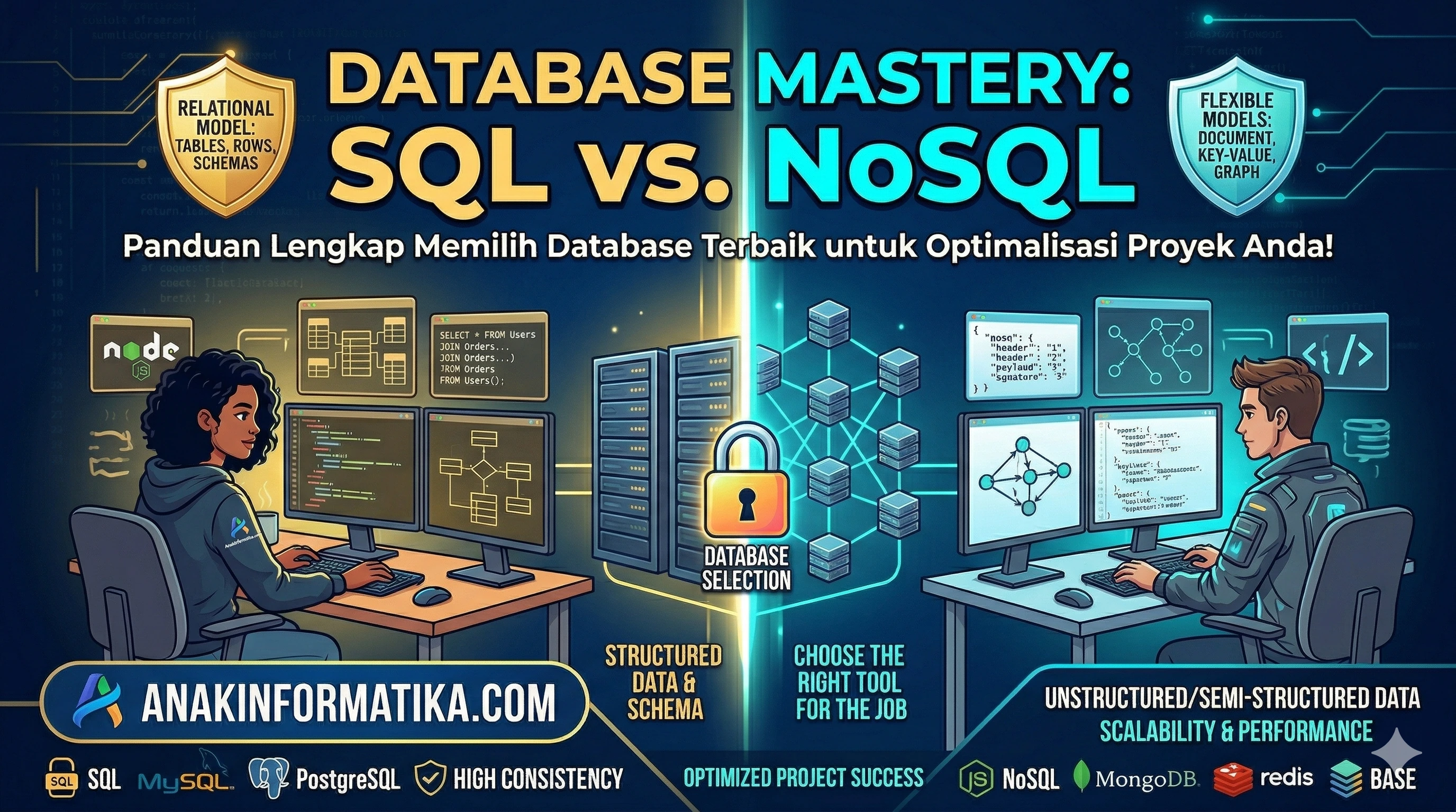 SQL vs. NoSQL: Panduan Lengkap Memilih Database Terbaik untuk Optimalisasi Proyek Anda!