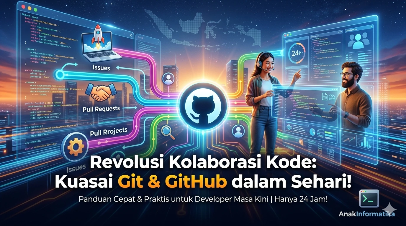 Revolusi Kolaborasi Kode: Kuasai Git & GitHub dalam Sehari! (Panduan Lengkap untuk Developer)