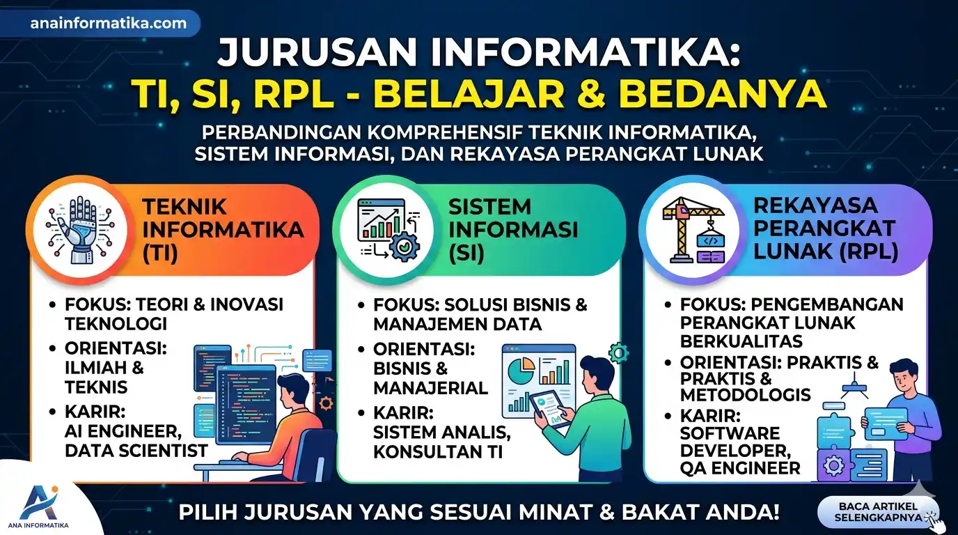 Menguak Misteri Jurusan Informatika: Belajar Apa Saja? Bedanya Teknik Informatika, Sistem Informasi, dan RPL