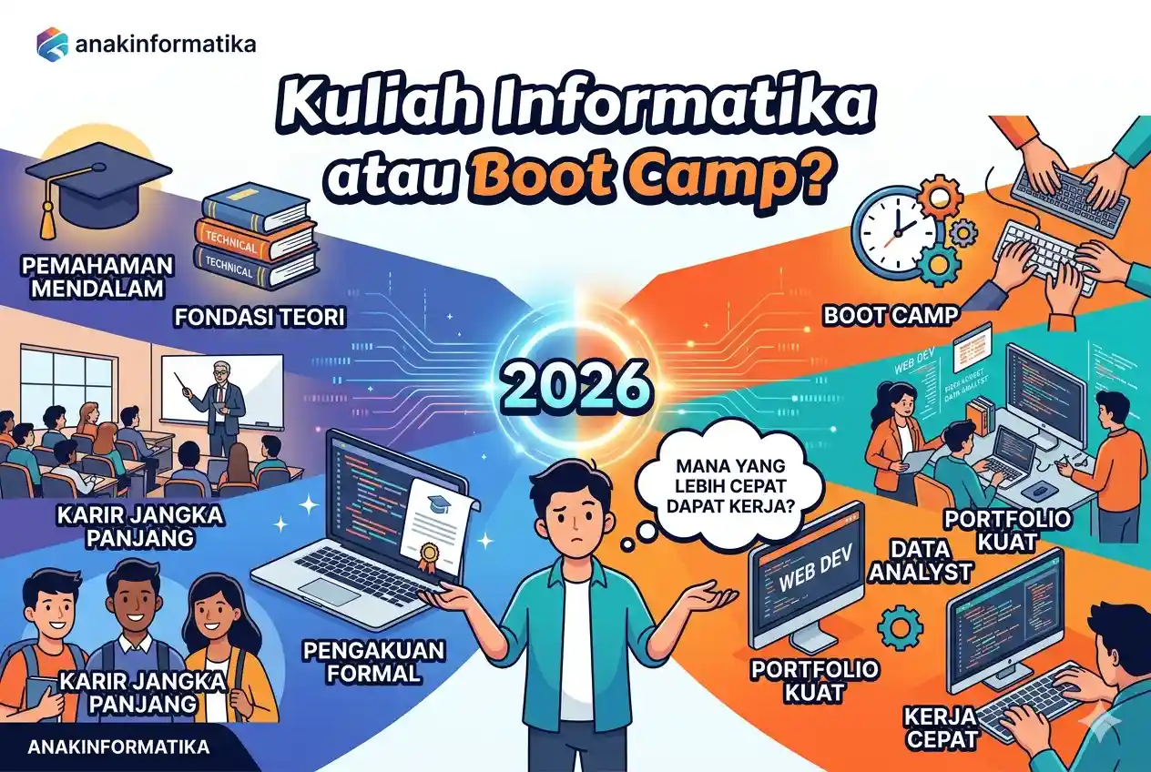 Jalur Cepat Karir IT 2026: Kuliah Informatika atau Boot Camp, Mana Pilihan Terbaikmu?