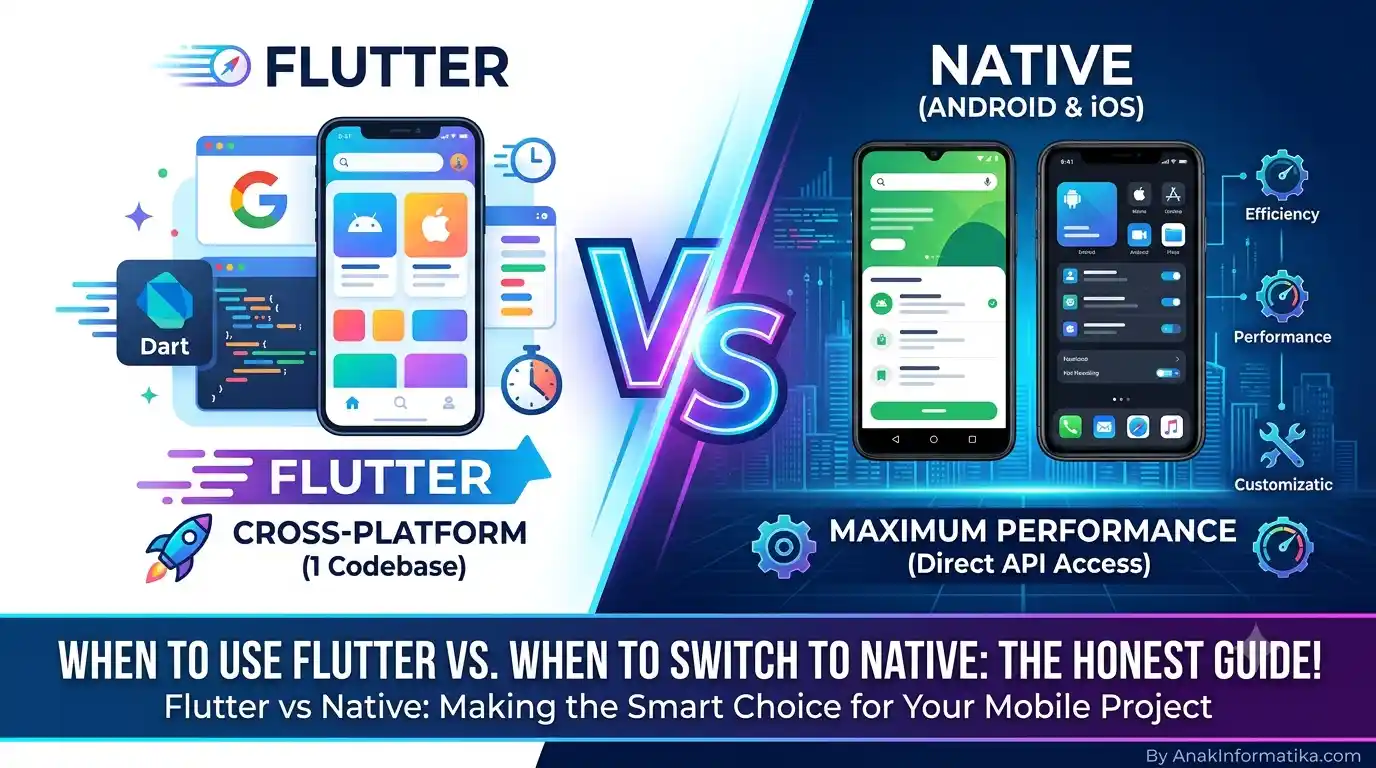 Kapan Harus Pakai Flutter dan Kapan Harus Pindah ke Native? Ini Panduan Jujurnya untuk Developer!